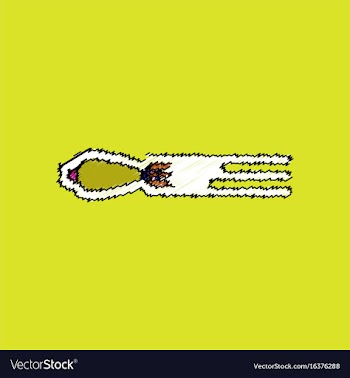 Flat shading style icon military shell with speed vector image