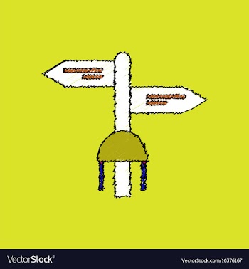 Flat shading style icon military signpost vector image