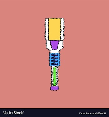 Flat shading style icon military tool vector image