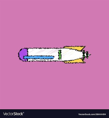 Flat shading style icon military weapon torpedo vector image