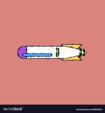 Flat shading style icon military weapon torpedo vector image