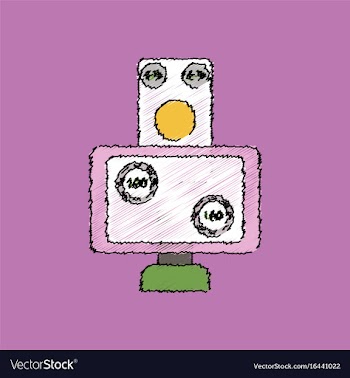 Flat shading style icon money equal chips online vector image
