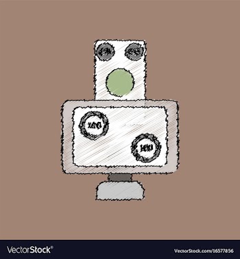 Flat shading style icon money equal chips online vector image