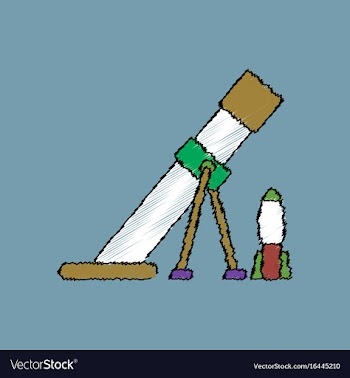 Flat shading style icon mortar and shell vector image