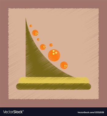 Flat shading style icon mountain rocks vector image