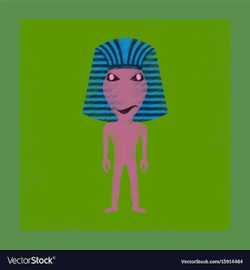 Flat shading style icon mummy halloween monster vector image