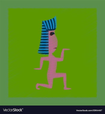 Flat shading style icon mummy halloween monster vector image
