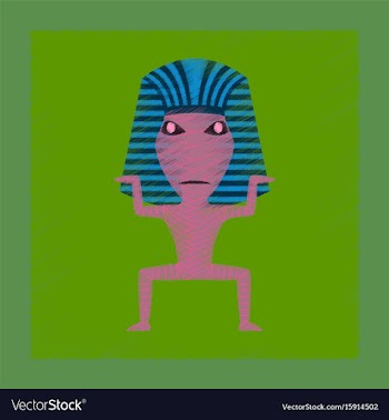 Flat shading style icon mummy halloween monster vector image