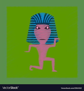 Flat shading style icon mummy halloween monster vector image