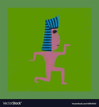 Flat shading style icon mummy halloween monster vector image