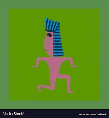 Flat shading style icon mummy halloween monster vector image