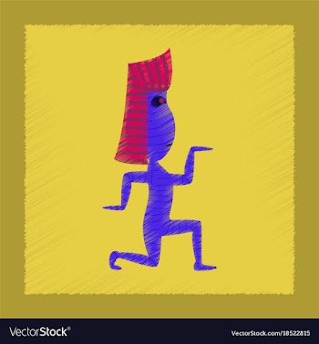 Flat shading style icon mummy halloween monster vector image