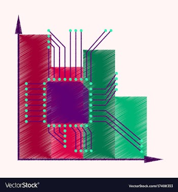 Flat shading style icon nanotechnology vector image