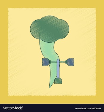 Flat shading style icon natural disaster tornado vector image