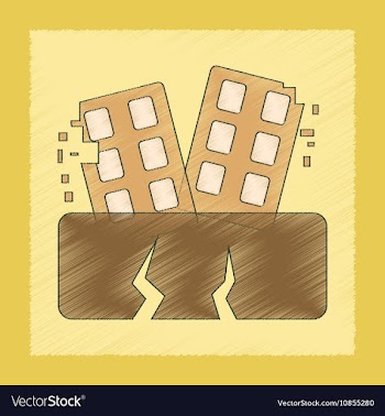 Flat shading style icon natural disaster vector image