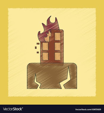 Flat shading style icon natural disaster vector image