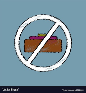 Flat shading style icon no mine sign vector image
