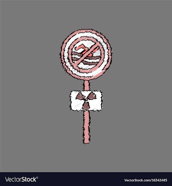 Flat shading style icon no swimming sign vector image