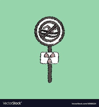 Flat shading style icon no swimming sign vector image