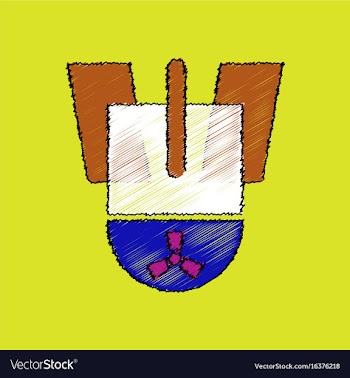 Flat shading style icon nuclear bomb vector image