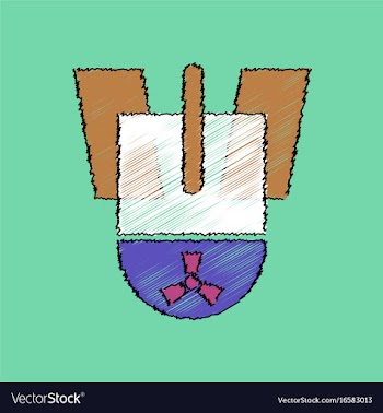 Flat shading style icon nuclear bomb vector image