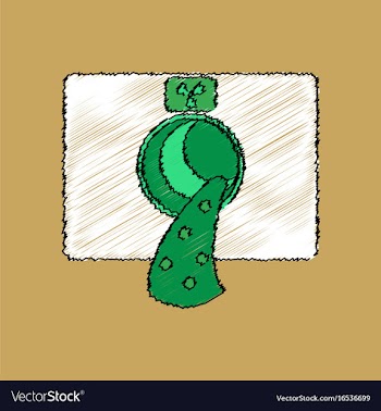 Flat shading style icon nuclear waste vector image
