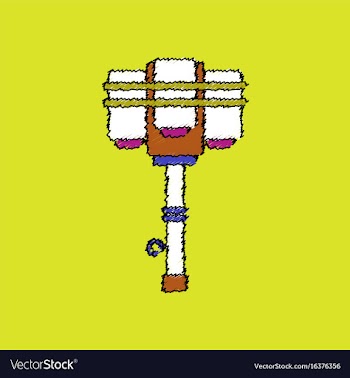 Flat shading style icon old anti tank grenade vector image