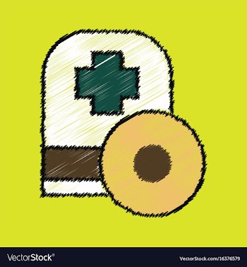 Flat shading style icon otolaryngologist vector image