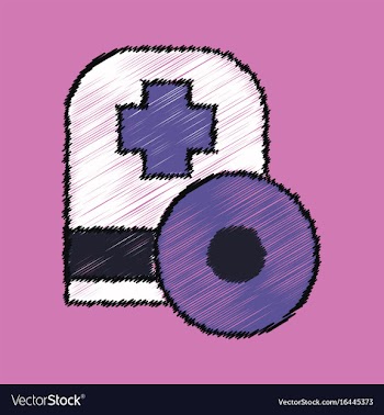 Flat shading style icon otolaryngologist vector image