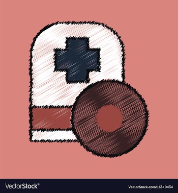 Flat shading style icon otolaryngologist vector image