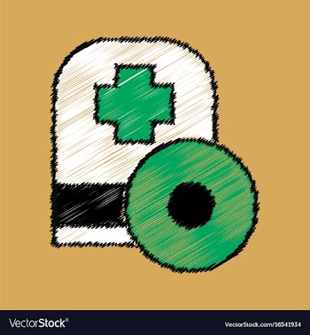 Flat shading style icon otolaryngologist vector image