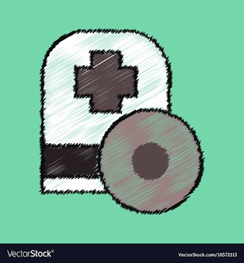 Flat shading style icon otolaryngologist vector image