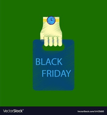 Flat shading style icon package in hand black vector image