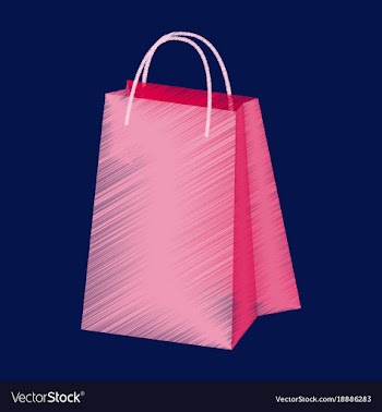 Flat shading style icon paper bags vector image