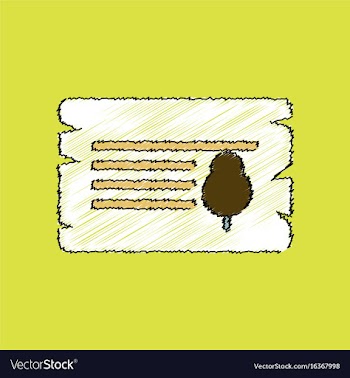 Flat shading style icon paper from tree vector image