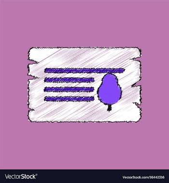 Flat shading style icon paper from tree vector image