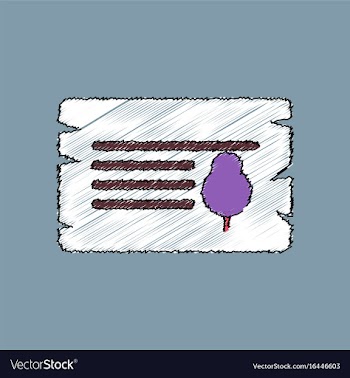 Flat shading style icon paper from tree vector image