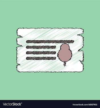 Flat shading style icon paper from tree vector image