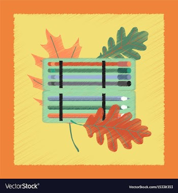 Flat shading style icon pencil box pencil pen vector image
