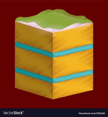 Flat shading style icon piece of cake vector image