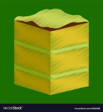 Flat shading style icon piece of cake vector image