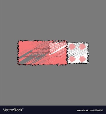 Flat shading style icon pill pack vector image