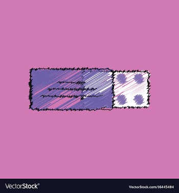 Flat shading style icon pill pack vector image