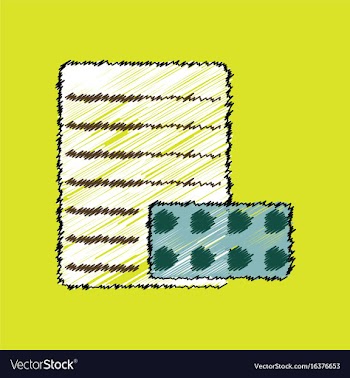 Flat shading style icon pills and a prescription vector image