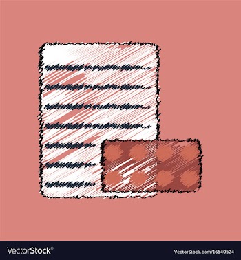 Flat shading style icon pills and a prescription vector image