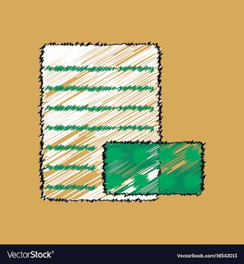Flat shading style icon pills and a prescription vector image