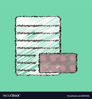 Flat shading style icon pills and a prescription vector image
