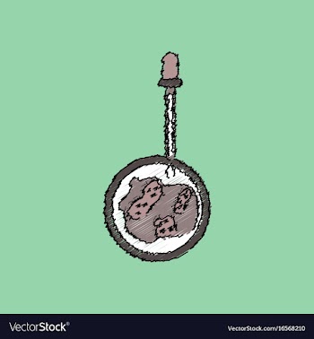 Flat shading style icon pipette and bacteria vector image