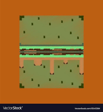 Flat shading style icon pixel burger vector image