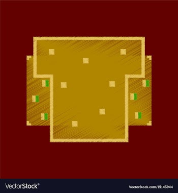 Flat shading style icon pixel burger vector image